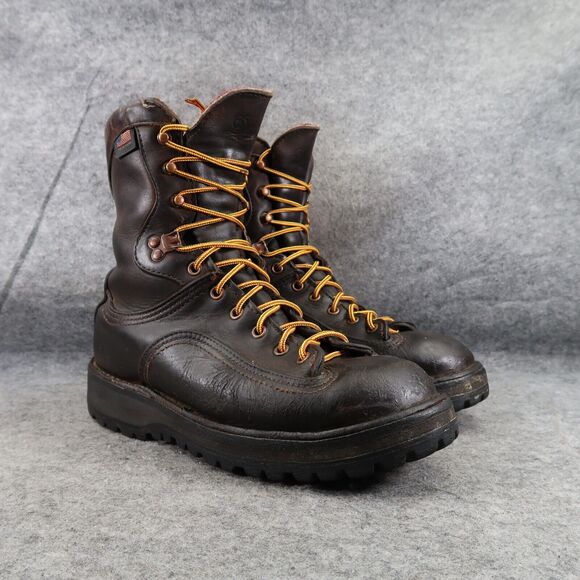 Danner Mens 8 Work Boots Hawk Nubuck Leather USA Waterproof Lace Up Handcrafted